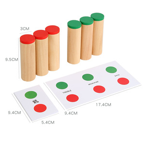 ของเล่นไม้มอนเตสซอรี่สำหรับเด็ก 男女兼用 ชุดฝึกทักษะการสัมผัสและเสียง พร้อมเกมจับคู่ เหมาะสำหรับเด็กอายุ 4-6 ปี สำหรับการศึกษาในโรงเรียนอนุบาล - Product Image 3