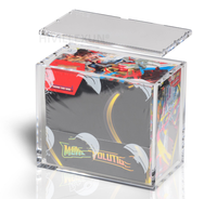 Étui en acrylique pour boîte de boosters Pokémon ETB avec bords incurvés et coins arrondis