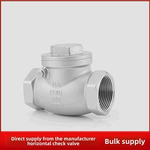 H14W-16P 304วาล์วตรวจสอบแนวนอนแบบสวิงสแตนเลสสตีลเกลียวภายในแบบแมนนวล<span class=keywords><strong>เช็ค</strong></span>วาล์วทางเดียวสำหรับโรงงานน้ำมันน้ำ - Product Image 2