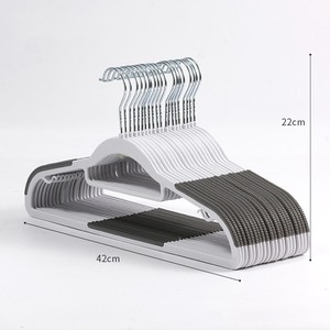 <span class=keywords><strong>Cintre</strong></span> antidérapant en plastique ABS <span class=keywords><strong>gris</strong></span> noir personnalisable Lavinia vente en gros - Product Image 3