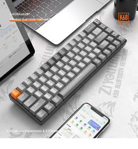 Clavier de jeu mécanique sans fil 2.4G/BT 68 touches 2023 pour entrepôt, clavier de jeu Hotswap en arabe - Product Image 6