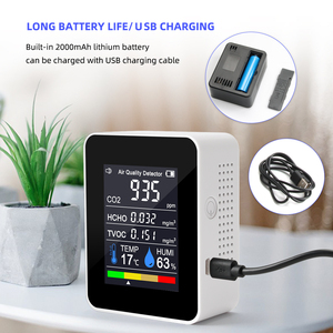 Màn Hình Kỹ Thuật Số LCD 8 Trong 1 Chất Lượng Cao Carbon Dioxide ,PM2.5 , PM1.0 ,PM10, TVOC HCHO Cảm Biến Chất Lượng Khí - Product Image 2