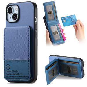 Étui de luxe pour iPhone 17 avec porte-cartes RFID, support et rabat en PU pour Pro Max Air 16e 15 14 13 – Housse de protection pour téléphone portable - Product Image 2