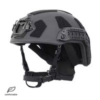 Casque de sécurité tactique d'extérieur à coupe haute avec protection balistique PE Aramid Fast Wendy