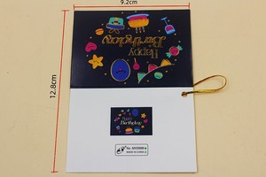 Lot de 120 cartes de vœux Joyeux <span class=keywords><strong>Anniversaire</strong></span> avec estampage doré et motifs <span class=keywords><strong>animaux</strong></span>, petites cartes de remerciement pour <span class=keywords><strong>anniversaire</strong></span> - Product Image 4