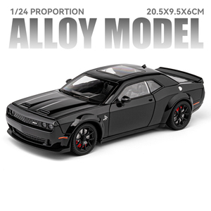 Camioneta Hellcat a Escala 1/24, Modelo <span class=keywords><strong>de</strong></span> Aleación Fundida a Presión con Amortiguador, Sonido y Luz Simulados, y Puerta Abatible - Product Image 6