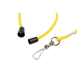 Promotion Organic Custom Polyester Badge Holder Color Woven Logo Round Woven Cord Rope Cotton Lanyards With Safe Unlocking Clip