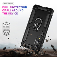 Coque de Téléphone Blindée Anti-Choc avec Support Magnétique et Béquille pour Samsung S25 Edge S24 S23 S22 S21 Ultra Plus FE