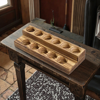 Support de présentation d'huiles essentielles en bois sur 3 niveaux, organisateur d'huiles essentielles en bois pour 17 flacons