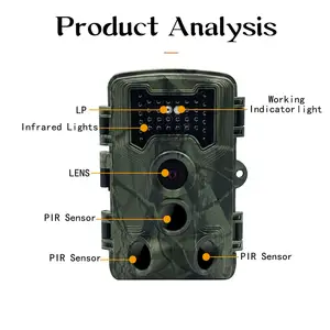 IP66 Waterproof 4K 48MP Game Camera With Night Vision 0.05s Trigger Motion Activated Trail Hunting Camera For Outdoor Wildlife