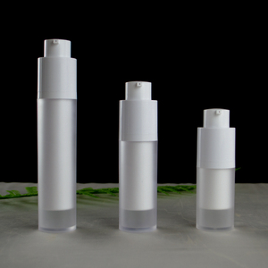 Vente en gros de 15ml 30ml 50ml Acrylique en plastique à double paroi pour crème de forêt blanche transparente Bouteilles à pompe sans air carrées pour soins de la peau pour Loti - Product Image 6