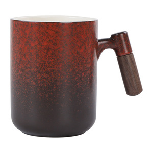 800Ml Lò-Thay Đổi Lớn Gốm Cốc Cà Phê Với Cổ Điển Bằng Gỗ Xử Lý Thiết Kế Hiện Đại Cốc Nước Và Cốc Bia Cho Quà Tặng Doanh Nghiệp - Product Image 4
