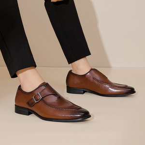 Chaussures Oxford en cuir véritable pour homme, style italien, de qualité luxueuse, à enfiler, fabriquées à la main, brodées, légères pour l'automne - Product Image 6