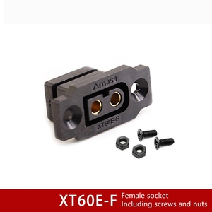 Juego de conectores de bloqueo XT60E-F hembra y XT60H para sistemas de alimentación RC - Interfaz segura para batería, motor y ESC - Product Image 4