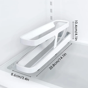 Automatic Scrolling <b>Egg</b> Rack Holder Storage Box <b>Egg</b> <b>Basket</b> Container Organizer Rolldown Refrigerator <b>Egg</b> Dispenser For Kitchen - Product Image 5