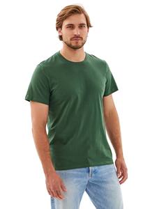 Camiseta de Algodón Lisa para Hombre, Ligera, de Manga Corta, Cuello Redondo, Prenda Básica de Verano, Fabricante - Product Image 5