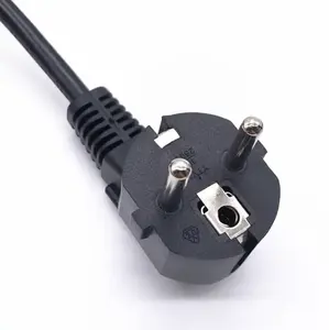 Factory Direct korea 3 Pin To IEC 320 C13 AC Power Cord Set Molding PVC Black Power Cable 6A 250V Power Extension