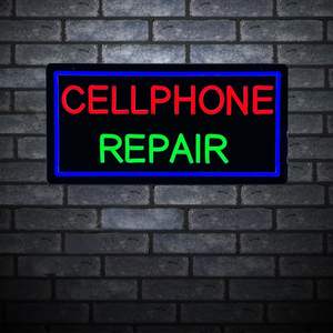 ป้ายสัญลักษณ์บาร์ LED แบบใหม่24ชั่วโมงสำหรับร้านซ่อมโทรศัพท์มือถือไฟนีออนโลโก้ - Product Image 2