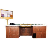YH 240*150*78cm dessus en marbre Base de Table en bois Table de Baccarat de jeu personnalisée Table de Poker de Casino