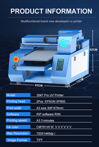 Colorsun A3+ 3047Pro UV XP600 Inkjet Flatbed Printer Automatic Card & DTF 2in1 A/B <b>Film</b> for Bottle Phone Case - Product Image 2