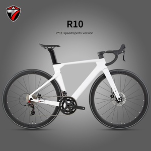 Bicicleta de Carretera R10pro, 22 Velocidades Variables, Sistema de Discos Integrado de Aluminio, Horquilla de Fibra de Carbono, Material para Ciclismo Urbano y de Competición, R10pro RS-22S - Product Image 3
