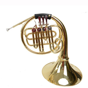 Instrumento <span class=keywords><strong>musical</strong></span> instrumento de latón <span class=keywords><strong>cuerno</strong></span> francés cubierta protectora de cuero antideslizante - Product Image 2
