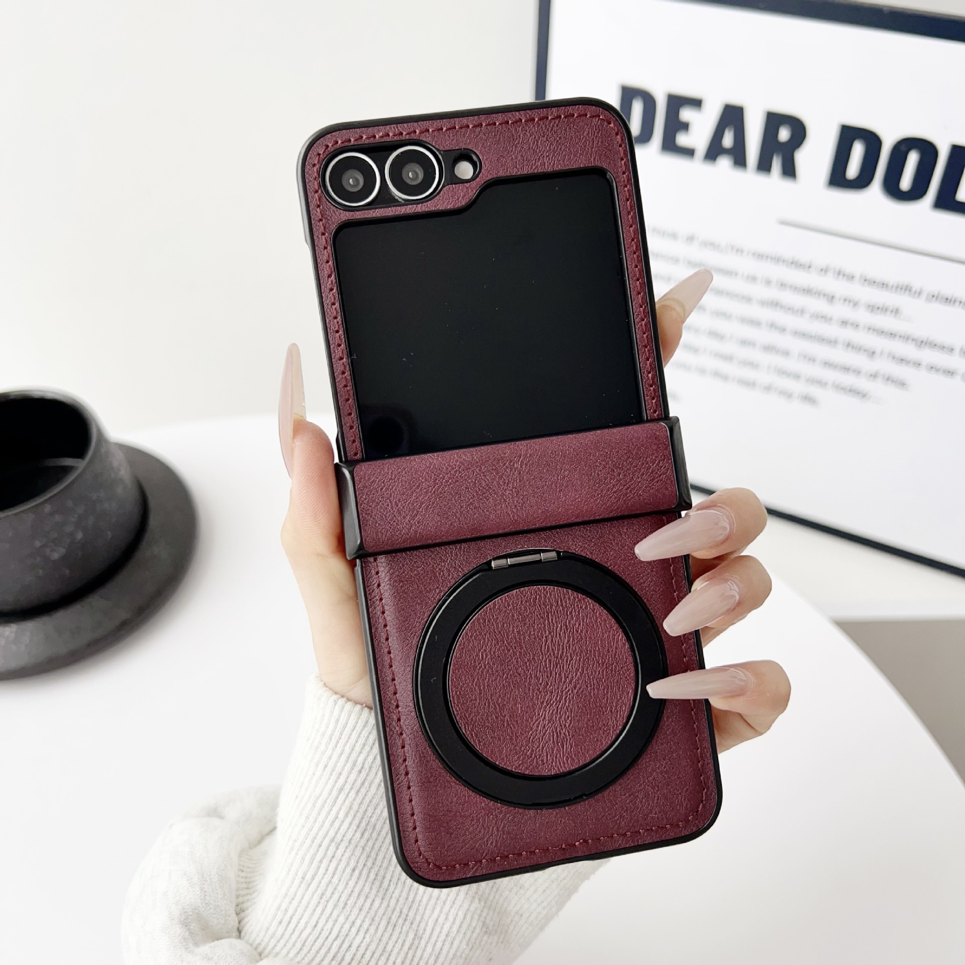 Supporto rotante rosso +