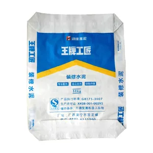 Hot Sale Square Bottom Valve PP Empty Cement Bag 25KG 40 KG 50KG Bag Cement Bag