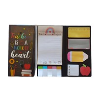 Blocs-notes autocollants personnalisés en forme spéciale, motifs de dessins animés colorés, pour enseignants et étudiants en anglais