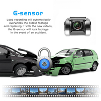 Mini voiture boîte noire ADAS Dash Cam enregistreur vidéo automatique USB caméra de voiture 720P lecteur Android ADAS Version nocturne caméras latérales de voiture