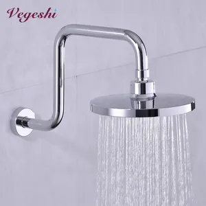 Shower Head Extension Arm Solid Brass Shower Arm Extension with Universal Connection to Showerheads - Adjustable Shower Arm