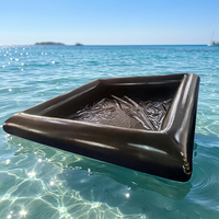 Piscine Gonflable Carrée pour Enfants 3x3x0.6m en PVC Noir Intégral, Qualité Commerciale, Idéale pour Événements Aquatiques Extérieurs - Vente Chaude Usine
