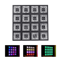 Matrice de lumière LED RGB 16*20W 4*4 4-en-1 IP20 avec plaque auxiliaire DMX et contrôle vocal pour DJ, discothèque, bar, spectacle en direct, hôtel, éclairage de scène JZ1620L