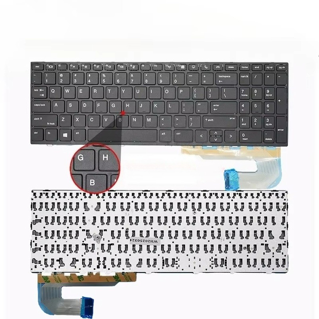Replacement US/Russian Spanish Laptop Keyboard For HP EliteBook 855 850 G5 G6, ZBook 15u g5 g6 HPM17B7 Backlight