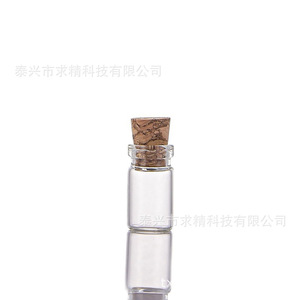 Glass Test Tube <b>Bottle</b> 10mm <b>Stoppered</b> Rectangle Transparent For DIY Crafts - Product Image 5