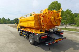 Camion aspirateur Dongfeng D6 avec réservoir de 6 m³ pour aspiration des eaux usées et des excréments, dragage de canalisations haute pression, exportation d'usine - Product Image 5