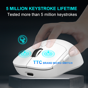 Nuevo Ratón Inalámbrico HXSJ T30 de 3 Modos, Ratón Óptico Ligero Recargable de 500 mAh <span class=keywords><strong>para</strong></span> Juegos, <span class=keywords><strong>para</strong></span> Computadora Portátil, Mac, <span class=keywords><strong>PC</strong></span> - Product Image 5