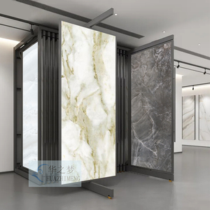 Lớn định dạng Gạch gốm hiển thị giá trượt gạch ốp tường hiển thị trượt đá thạch anh Kệ đẩy kéo phiến đá cẩm thạch kim loại đứng - Product Image 3