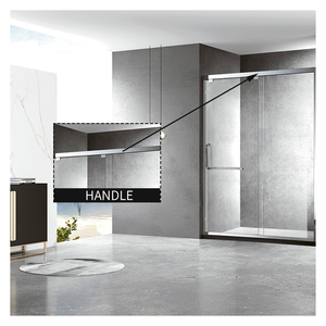 Hiện đại phẳng lõm phòng tắm vòi hoa sen cửa rustproof khung thép không gỉ không thấm nước Tempered Glass trượt màn hình cho khách sạn - Product Image 3