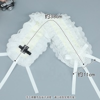 Serre-tête en dentelle style gothique Lolita, accessoire pour cheveux avec nœud style poupée, décoration capillaire sombre et douce