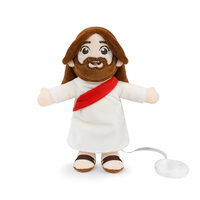 Jouets Squishy en Gros : Peluche Jésus à Porter sur l'Épaule, Poupée en Peluche Religieuse Chrétienne Douce, Mini Décoration, Cadeau pour les Croyants