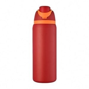 Nuevo Vaso Deportivo Ecológico de Acero Inoxidable con Aislamiento al Vacío de Doble Pared, Diseño Floral, 32 oz, con Tapa y Pajita - Product Image 4