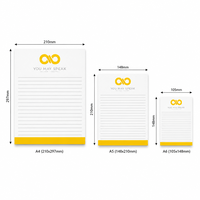 Bloc-notes personnalisé imprimé A4 A5 A6 à feuilles détachables, ligné horizontalement, agenda quotidien, bloc-notes mémo, papier offset recyclable, promotion écriture