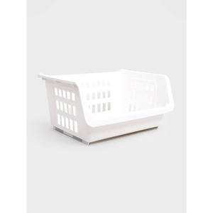 Cesta de puente de mimbre y PVC flexible No. 4 Cesta de almacenamiento de decoración cuadrada para el hogar con asas Almacenamiento de alimentos baratos Empaquetado en cartón - Product Image 1