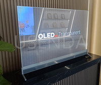 55 pouces Oled écran Transparent tout en un moniteur interactif tactile publicité affichage support de sol kiosque