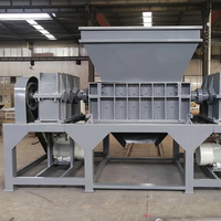 Déchiqueteuse industrielle de ferraille, solution de recyclage de déchets industriels, déchiqueteuse à double arbre robuste