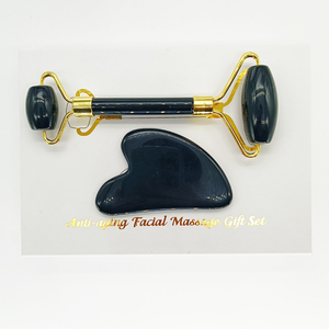 Hot Selling Beauty Facial Massage Natural Stone <b>Jade</b> pink Crystal Rose Quartz <b>Roller</b> Guashafor Face with Box - Product Image 4