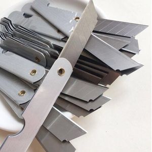 Utility Knife Stainless Steel <b>Blade</b> Grey Replacement <b>Blades</b> For Pencil <b>Sharpener</b> Paper Cutter - Product Image 2
