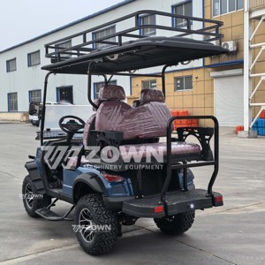 Carrito de golf eléctrico ZOWN de 3-4 asientos, vehículo utilitario todoterreno con techo y luces LED - Product Image 4