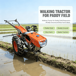 Tractor <span class=keywords><strong>de</strong></span> Arrastre Manual <span class=keywords><strong>de</strong></span> 8-32 HP, Diseño Compacto, Fácil Operación para Trabajos <span class=keywords><strong>de</strong></span> Arado en Pequeñas Granjas - Product Image 2